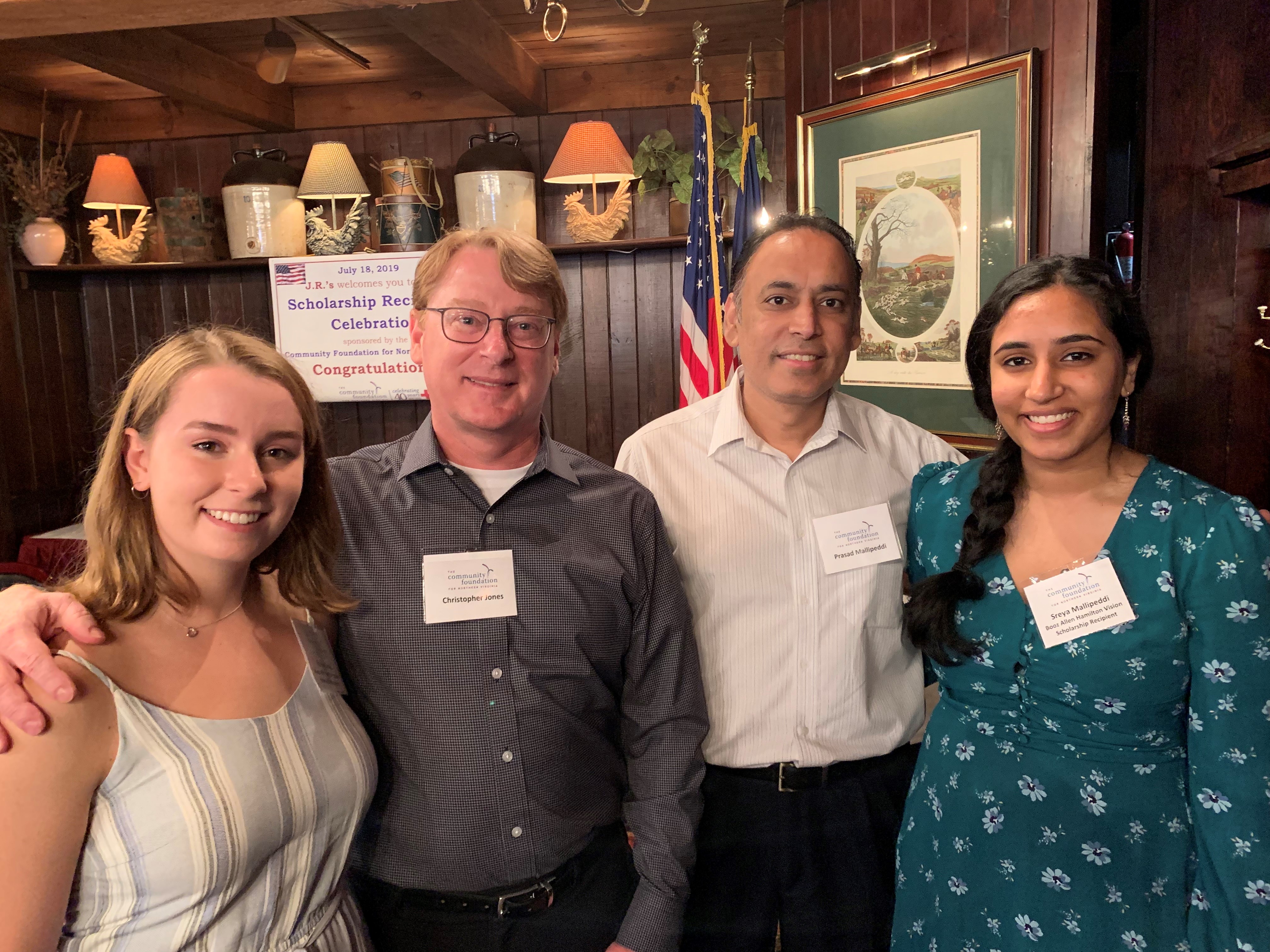 2019 Scholarship recipients with dads